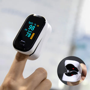 BOXYM oFit-2 Finger-Clamp Pulse Oximeter Finger Blood Oxygen Saturometro Heart De Oximeter Portable Pulse Oximetro Monitor