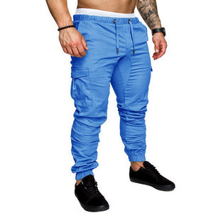 Casual Men Pants Hip Hop Joggers Pants 2019 Male Trouser Men Solid Multi-pocket Pants Homme Sweatpant Dropshipping