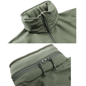 TACVASEN Winter Military Fleece Jacket Mens Soft shell Jacket Tactical Waterproof Army Jackets Coat Airsoft Clothing Windbreaker