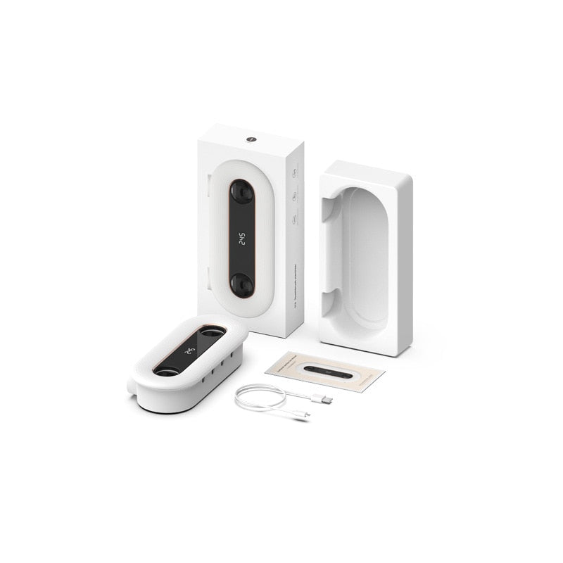 Wall Mount UVC Ultraviolet Toothbrush Sterilizer Holder Toothpaste Hanging Dispenser Shelf Squeezer with LED Display