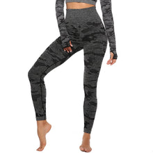 Load image into Gallery viewer, Women 2pcs Seamless Yoga Set Fitness Sports Suits Woman Push Up Leggings Long Sleeve Top High Waist Sport Leggings Gym Clothes
