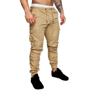 Casual Men Pants Hip Hop Joggers Pants 2019 Male Trouser Men Solid Multi-pocket Pants Homme Sweatpant Dropshipping