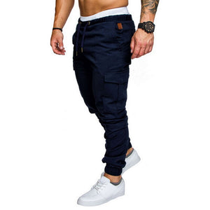 Casual Men Pants Hip Hop Joggers Pants 2019 Male Trouser Men Solid Multi-pocket Pants Homme Sweatpant Dropshipping