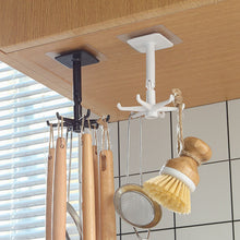 Load image into Gallery viewer, 50# 6-claw rotating storage hook Kitchen Gadgets Accessories Bath Hook Wall Mounted 360° Rotating Coat Hanger Universal hook
