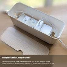 Load image into Gallery viewer, Cable Storage Box Power Strip Wire Case Anti Dust Charger Socket Organizer Network Line Storage Bin Charger Wire Management
