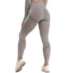 Sexy Yoga Pants Women Vital Seamless High Waist Fitness Gym Leggings Women Sport Tights Workout Yoga Hollow Sport Trainning Wear