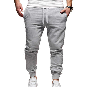 Workout Pants Sweatpants Casual Elastic Solid Drawstring Trousers 2020 New Men Loose Sports Pants Sportswear Male