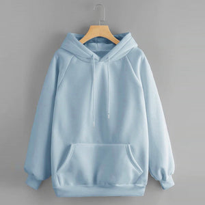 Feitong Sweatshirt 2020 Women's Casual Solid Hooded Pocket Long Sleeve Pullover Sweatshirt Top Blouse For Female