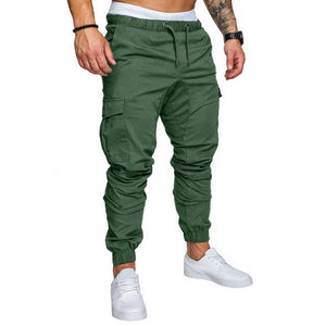 Casual Men Pants Hip Hop Joggers Pants 2019 Male Trouser Men Solid Multi-pocket Pants Homme Sweatpant Dropshipping