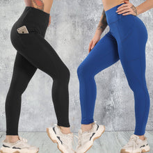 Load image into Gallery viewer, Workout Pants Gym Clothes For Women Phone Pocket Fitness Scrunch Clothing High Waist Yoga Pants With Pockets Sexy Sport Leggings
