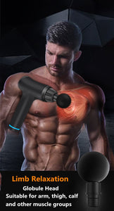 6/4 Head 30 Gear Massage Gun Electric Fascia Gun Muscle Vibration Relaxation Impact Gun Silent Portable Fitness Equipment