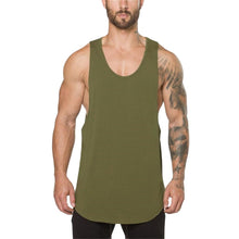 Load image into Gallery viewer, Men&#39;s Summer Bodybuilding Tank Vest Top T-shirt Brand Clothing Fitness Singlet Sleeveless Cotton Workout Casual Gyms#30
