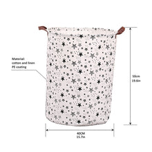 Load image into Gallery viewer, 1pc Folding Laundry Basket Round Storage Bin Bag Large Hamper Collapsible Clothes Toy Basket Bucket Organizer Large Capacity
