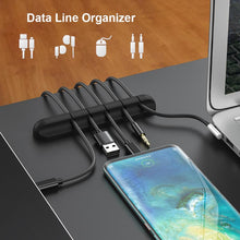 Load image into Gallery viewer, Cable Organizer Silicone USB Cable Winder Desktop Management Clips Self-Sticking Cable Holder for Mouse Keyboard Headphone Wire
