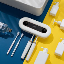 Load image into Gallery viewer, Wall Mount UVC Ultraviolet Toothbrush Sterilizer Holder Toothpaste Hanging Dispenser Shelf Squeezer with LED Display
