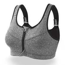 Load image into Gallery viewer, Running Sports Bra Women Push Up Yoga Bra Sport Tops Fitness Top Athletic Shockproof Zipper Padded Active Wear Gym Vest Yoga Bh
