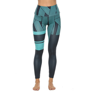 Versant™ Linear Print High Waist Yoga Pants
