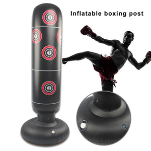 Vertical Inflatable Boxing Bag  Column Punching Bag PVC Thickening Boxing Pillar Tumbler Fitness Tool For Home Gym Fitness