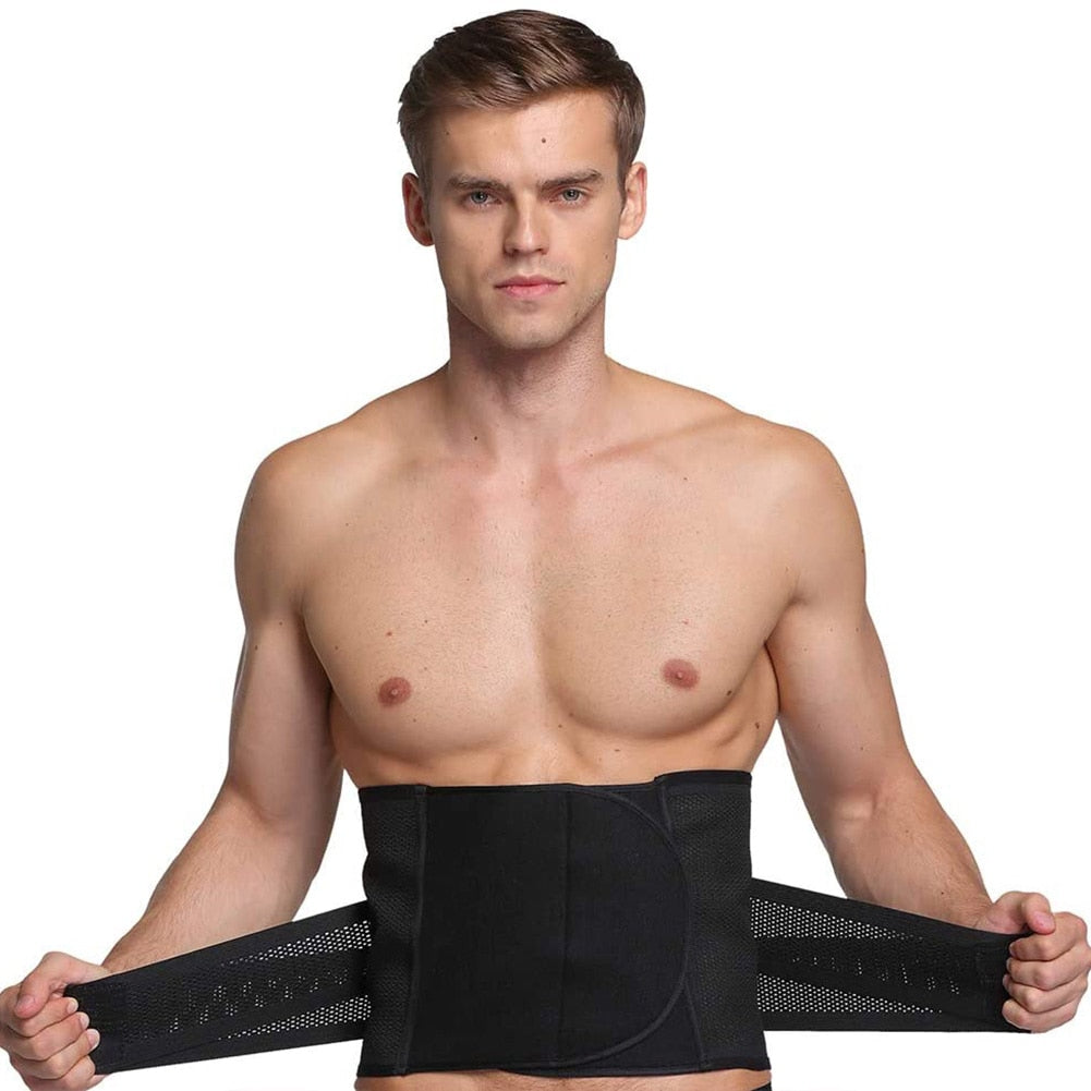 Waist Sweat Belt Lumbar Brace Strap Support Adjustable Trimmer Bandage Protector Sports Fitness Practical Accessaries Supplies