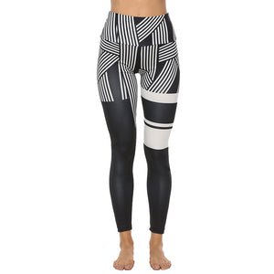 Versant™ Linear Print High Waist Yoga Pants