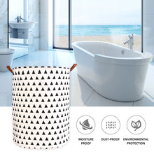 Load image into Gallery viewer, 1pc Folding Laundry Basket Round Storage Bin Bag Large Hamper Collapsible Clothes Toy Basket Bucket Organizer Large Capacity
