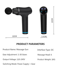 Load image into Gallery viewer, 6/4 Head 30 Gear Massage Gun Electric Fascia Gun Muscle Vibration Relaxation Impact Gun Silent Portable Fitness Equipment
