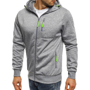 NO.15-Ruggedness,Mens Jogging Jackets Outdoor Running Hoodies Shirt Coat Quick Dry Fitness Workout Clothing