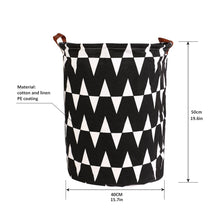 Load image into Gallery viewer, 1pc Folding Laundry Basket Round Storage Bin Bag Large Hamper Collapsible Clothes Toy Basket Bucket Organizer Large Capacity
