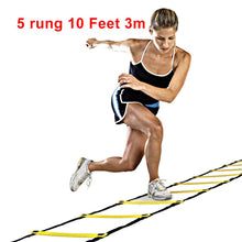 Load image into Gallery viewer, 4 Styles 5/8/10/11 Rung Nylon Straps Training Ladders Agility Speed Ladder Stairs for Soccer and Football Speed Ladder Equipment
