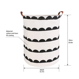 1pc Folding Laundry Basket Round Storage Bin Bag Large Hamper Collapsible Clothes Toy Basket Bucket Organizer Large Capacity