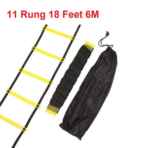 4 Styles 5/8/10/11 Rung Nylon Straps Training Ladders Agility Speed Ladder Stairs for Soccer and Football Speed Ladder Equipment