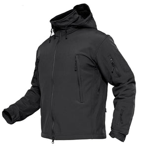 TACVASEN Winter Military Fleece Jacket Mens Soft shell Jacket Tactical Waterproof Army Jackets Coat Airsoft Clothing Windbreaker