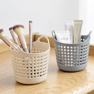 Household Storage Baskets Receiving Basket Mini Desktop Storage Trash Basket Creative Fashion Trash Can Bath Toy storage basket