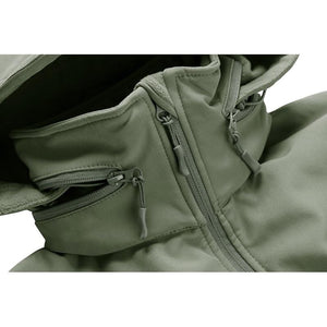TACVASEN Winter Military Fleece Jacket Mens Soft shell Jacket Tactical Waterproof Army Jackets Coat Airsoft Clothing Windbreaker