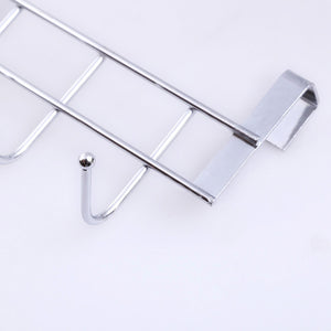 5 Hook Roof Rails For Kitchen Door Hanger Hook Coat Cabinet Home Storage Supplies Hook Kitchen Tools Towel Cleaning Cloth Gadget