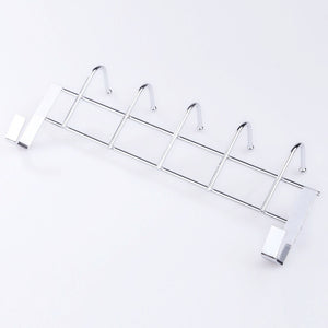 5 Hook Roof Rails For Kitchen Door Hanger Hook Coat Cabinet Home Storage Supplies Hook Kitchen Tools Towel Cleaning Cloth Gadget