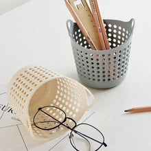 Load image into Gallery viewer, Household Storage Baskets Receiving Basket Mini Desktop Storage Trash Basket Creative Fashion Trash Can Bath Toy storage basket
