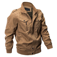 Load image into Gallery viewer, TACVASEN Military Jacket Men Winter Bomber Jacket Coat Army Safari Cotton Pilot Jacket Autumn Fashion Casual Cargo Slim Fit Coat
