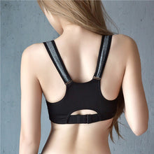 Load image into Gallery viewer, Running Sports Bra Women Push Up Yoga Bra Sport Tops Fitness Top Athletic Shockproof Zipper Padded Active Wear Gym Vest Yoga Bh
