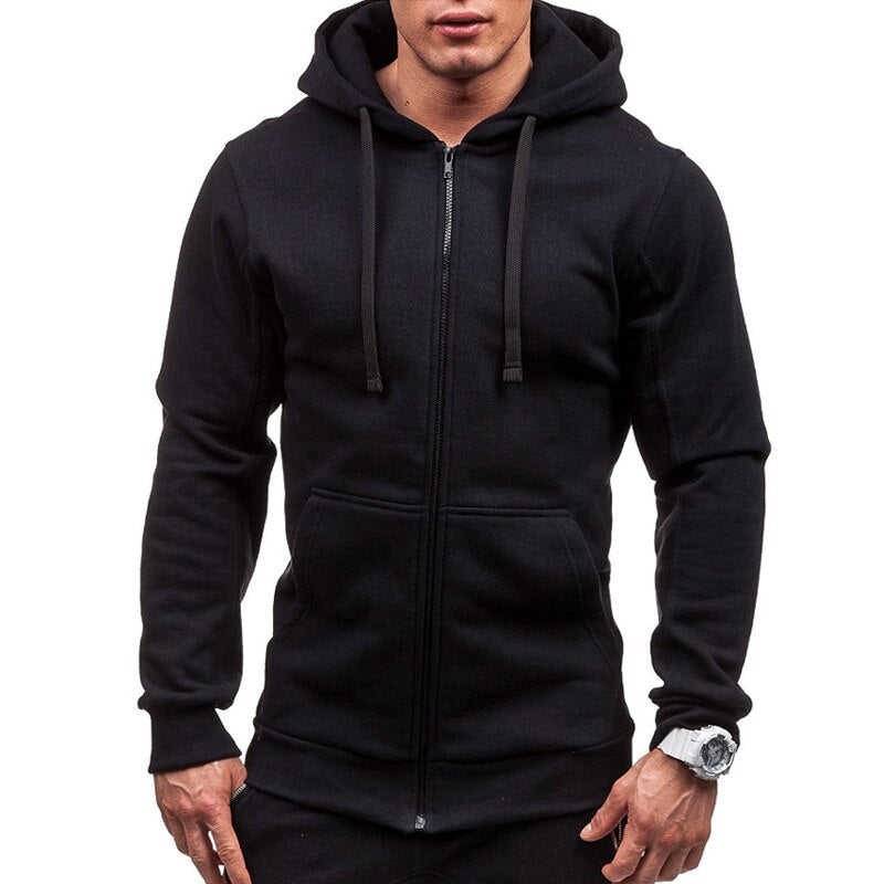 NO.13-Maxwears,Mens Sweatshirts Exercise Hoodies Workout Jackets Coat Gym Running Shirts Windbreaker