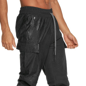 6.Running Workout Pants Waterproof Beach Shorts Sweatpants Jogging Quick-Drying Fitness Sport Legging Gym Clothing Men