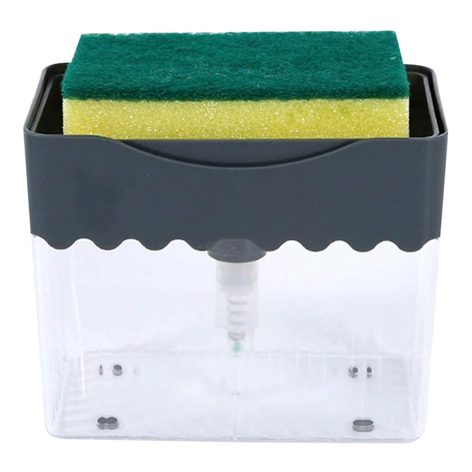 2in1 soap dispenser and sponge kitchen cleaner Sponge Rack Soap Dispenser Kitchen cleaning supplies les fournitures de nettoyage