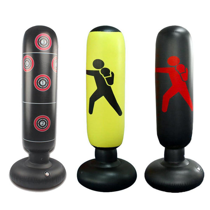 Vertical Inflatable Boxing Bag  Column Punching Bag PVC Thickening Boxing Pillar Tumbler Fitness Tool For Home Gym Fitness