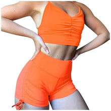 Load image into Gallery viewer, 1Pcs Set Women&#39;s Yoga Suit Fitness Clothing Sportswear For Female Workout Sports top+shorts Clothes Athletic Running Yoga Sets#3
