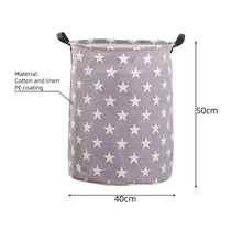 Load image into Gallery viewer, 1pc Folding Laundry Basket Round Storage Bin Bag Large Hamper Collapsible Clothes Toy Basket Bucket Organizer Large Capacity
