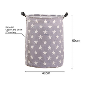 1pc Folding Laundry Basket Round Storage Bin Bag Large Hamper Collapsible Clothes Toy Basket Bucket Organizer Large Capacity