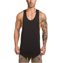 Load image into Gallery viewer, Men&#39;s Summer Bodybuilding Tank Vest Top T-shirt Brand Clothing Fitness Singlet Sleeveless Cotton Workout Casual Gyms#30
