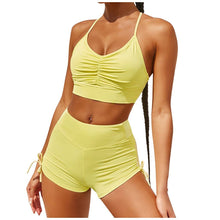 Load image into Gallery viewer, 1Pcs Set Women&#39;s Yoga Suit Fitness Clothing Sportswear For Female Workout Sports top+shorts Clothes Athletic Running Yoga Sets#3
