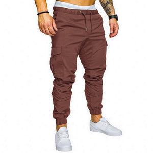 Casual Men Pants Hip Hop Joggers Pants 2019 Male Trouser Men Solid Multi-pocket Pants Homme Sweatpant Dropshipping