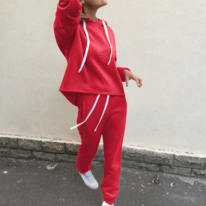 2 piece set tracksuit women women's sports suit Women Splice Cropped Pullover Sweatshirt and Side Striped Pants Tracksuit Set#g4